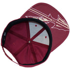 Nike 2023 Seminole Logo Under Visor Flat Bill Snapback Cap - Garnet