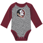 Outerstuff Infant Seminoles Future Player Long Sleeve 2pk Creeper Set - Garnet/Gold/Grey
