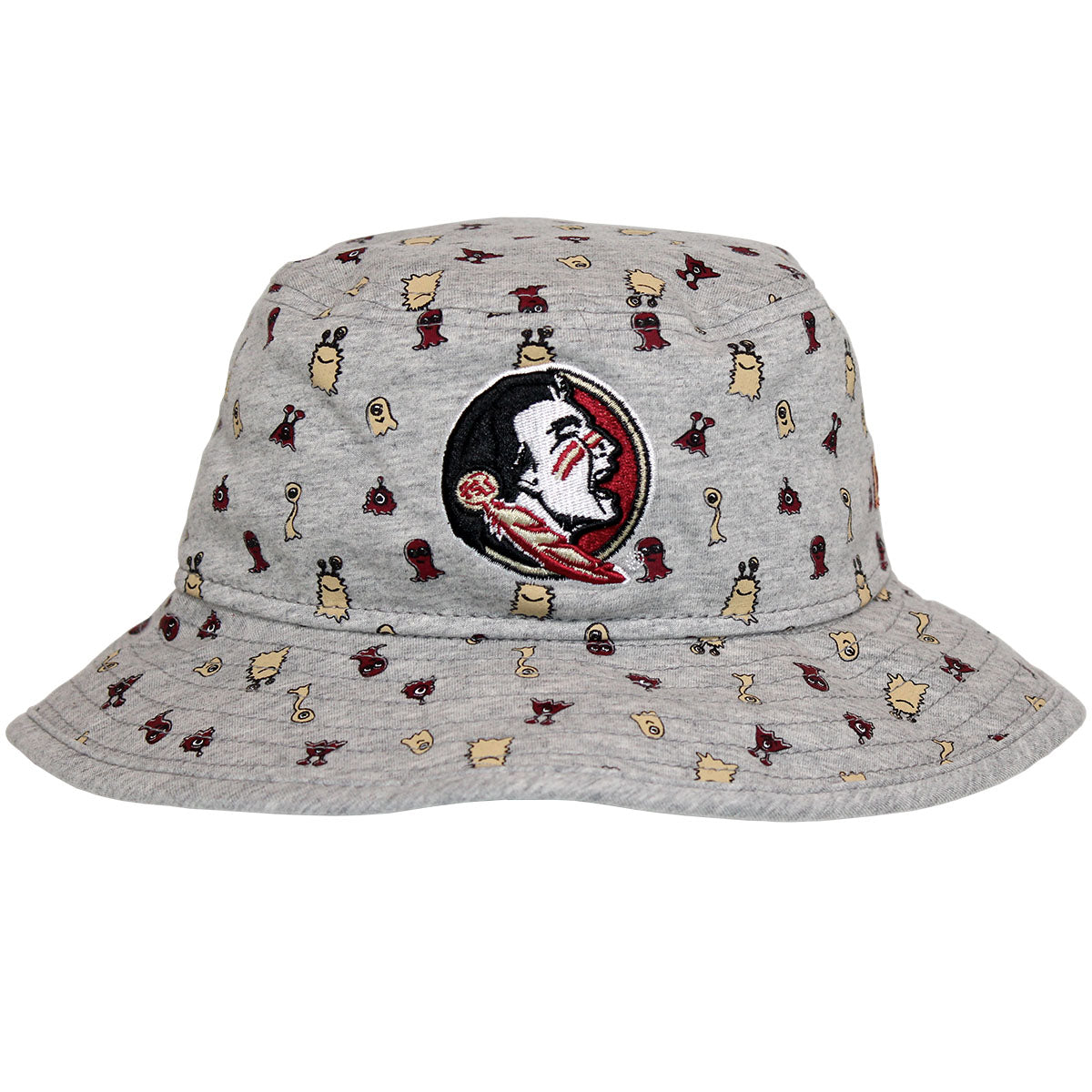 New Era Infant Seminole Logo Critter Design Bucket Cap - Grey