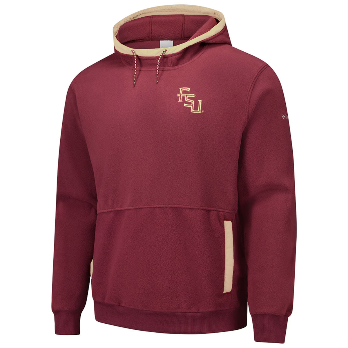 Columbia Men's Stacked FSU Logo Flanker Fleece Hoodie - Garnet