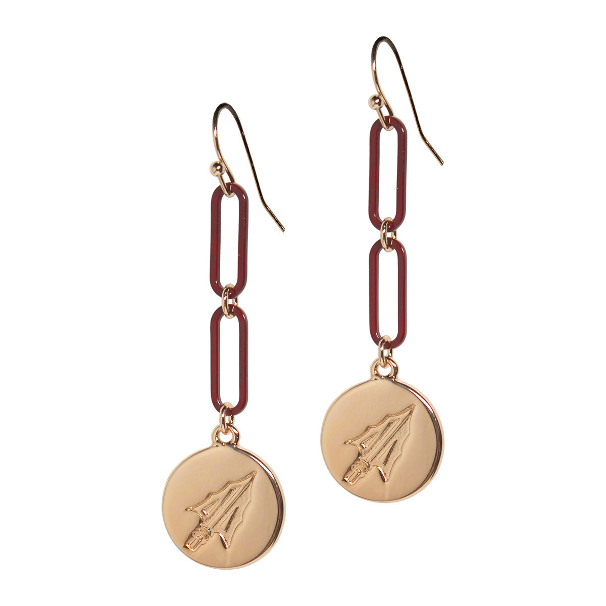 Emerson Street Women's Arrowhead Chain Dangle Earrings