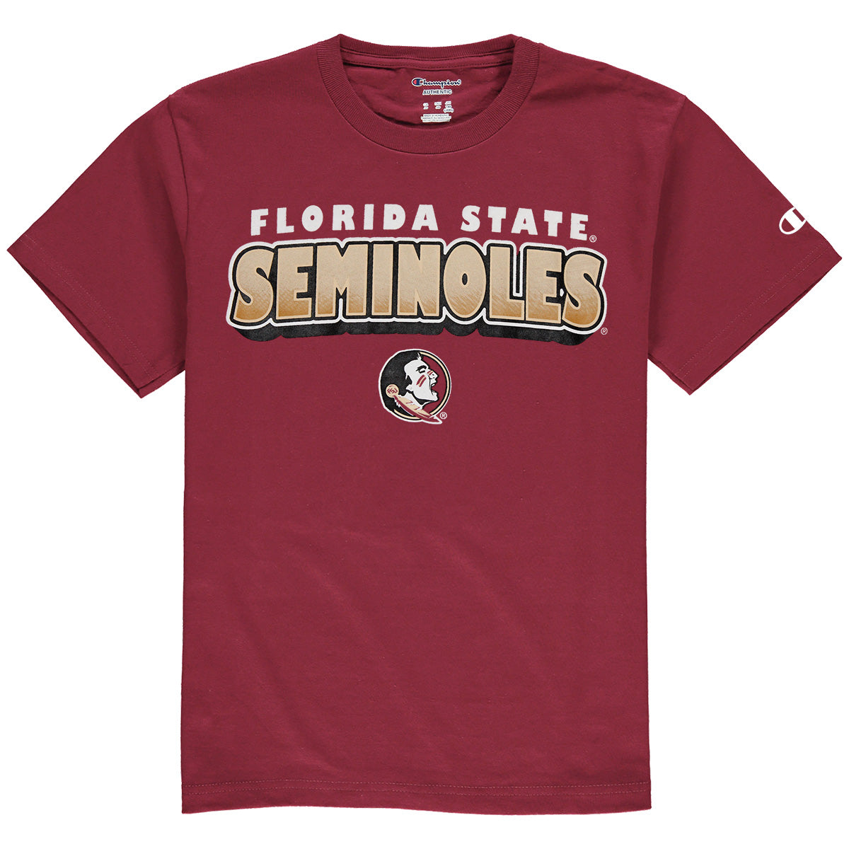 Champion Toddler Florida State Seminoles/Seminole Logo Short Sleeve T-shirt - Garnet