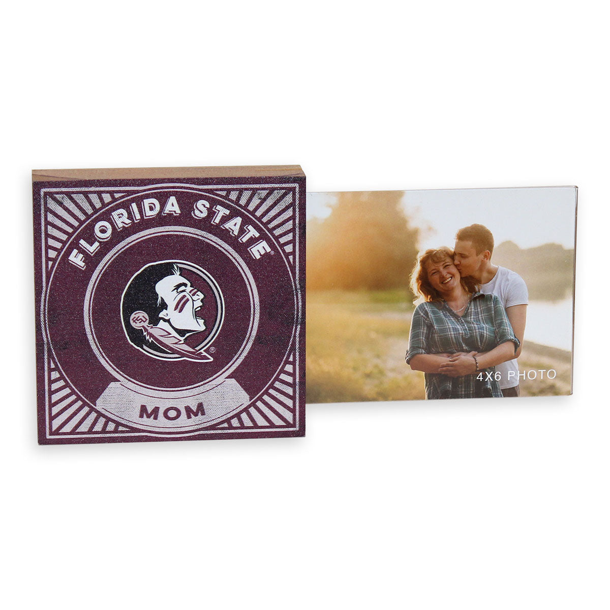Kindred Hearts Seminole Logo/Florida State Mom Design 5x10.5 Floating Picture Frame