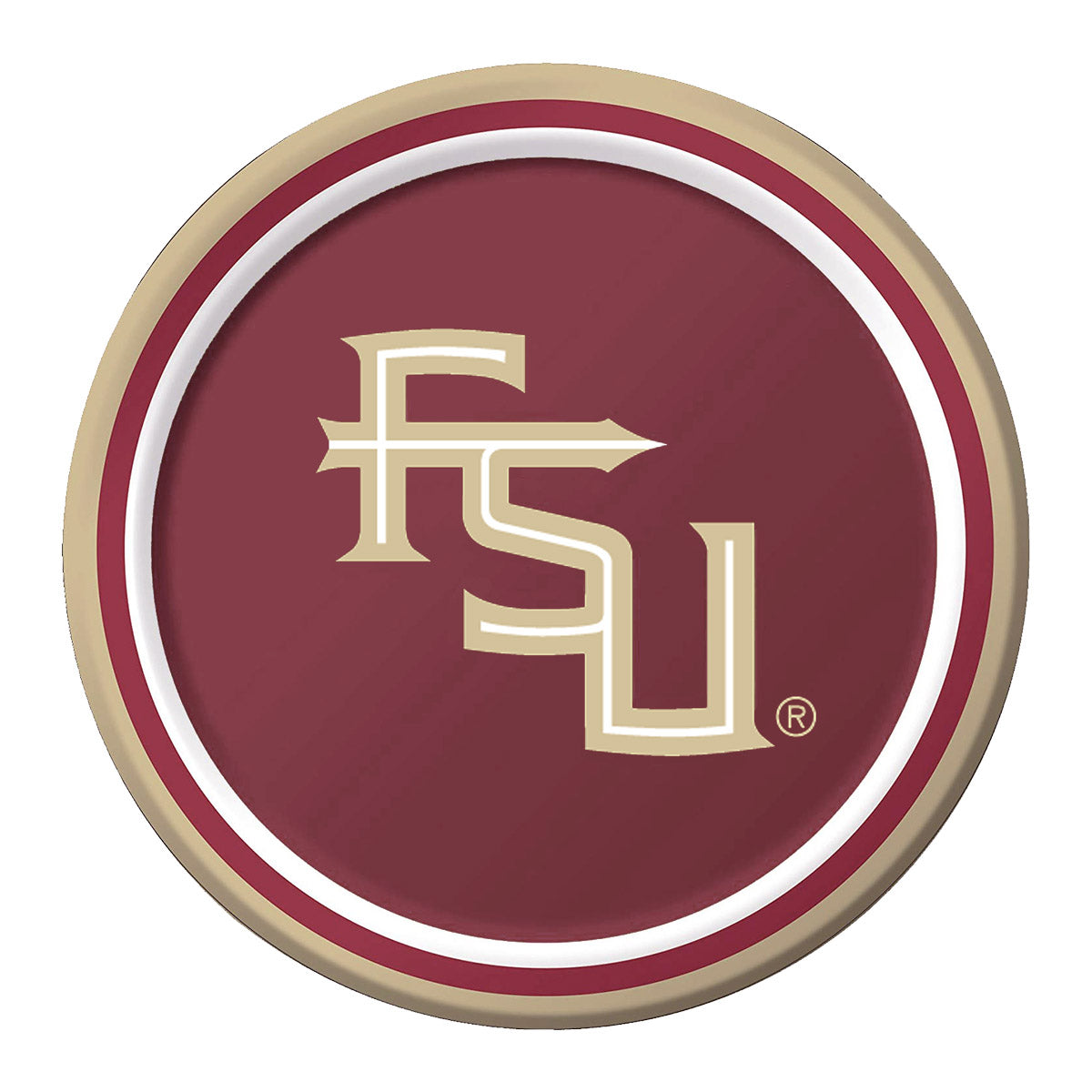 Creative Converting Stacked FSU Luncheon Plate 8pk