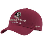 Nike Men's Seminole Logo/Florida State Baseball Adjustable Club Cap - Garnet