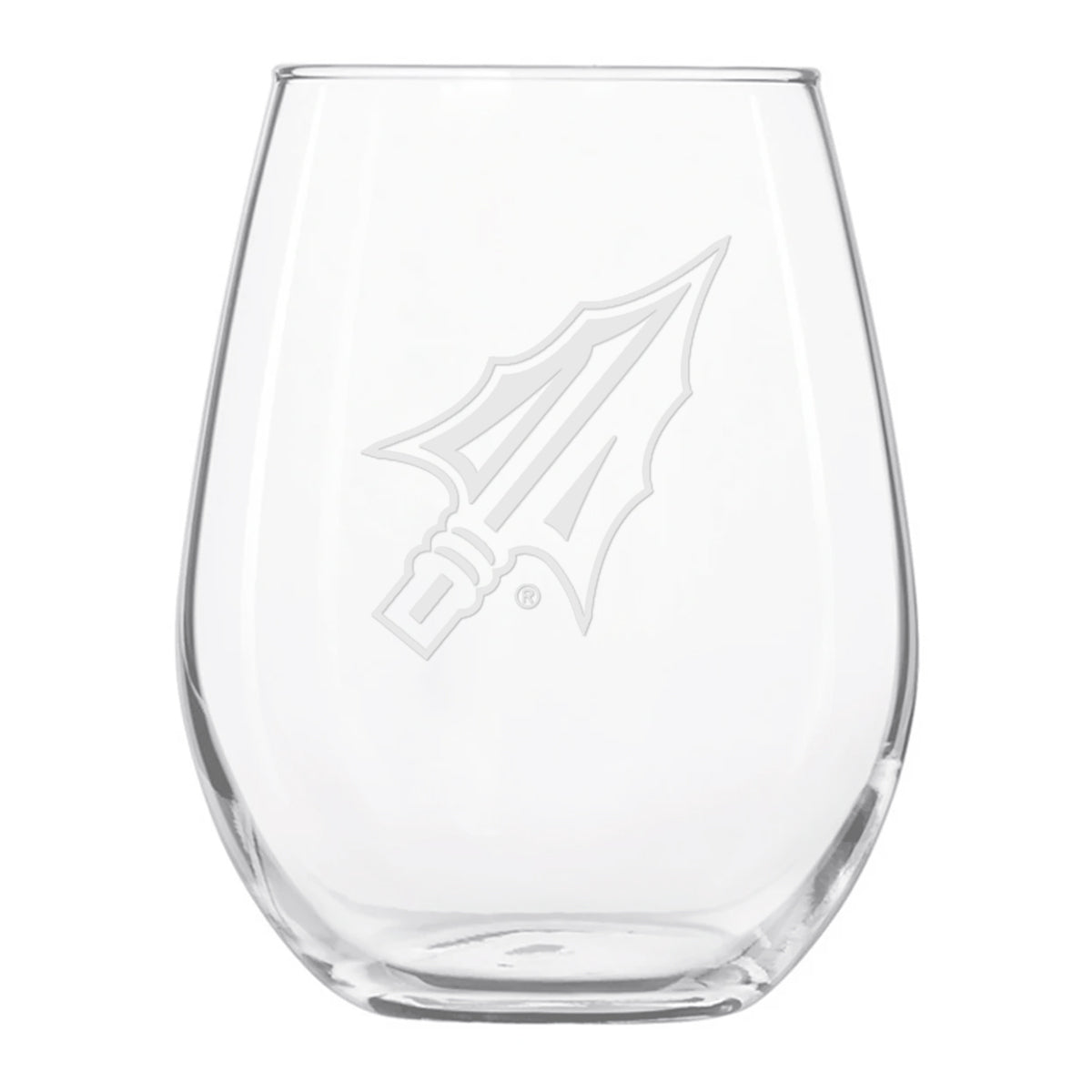 Spirit Products Arrowhead Logo 15oz Stemless Wine Glass