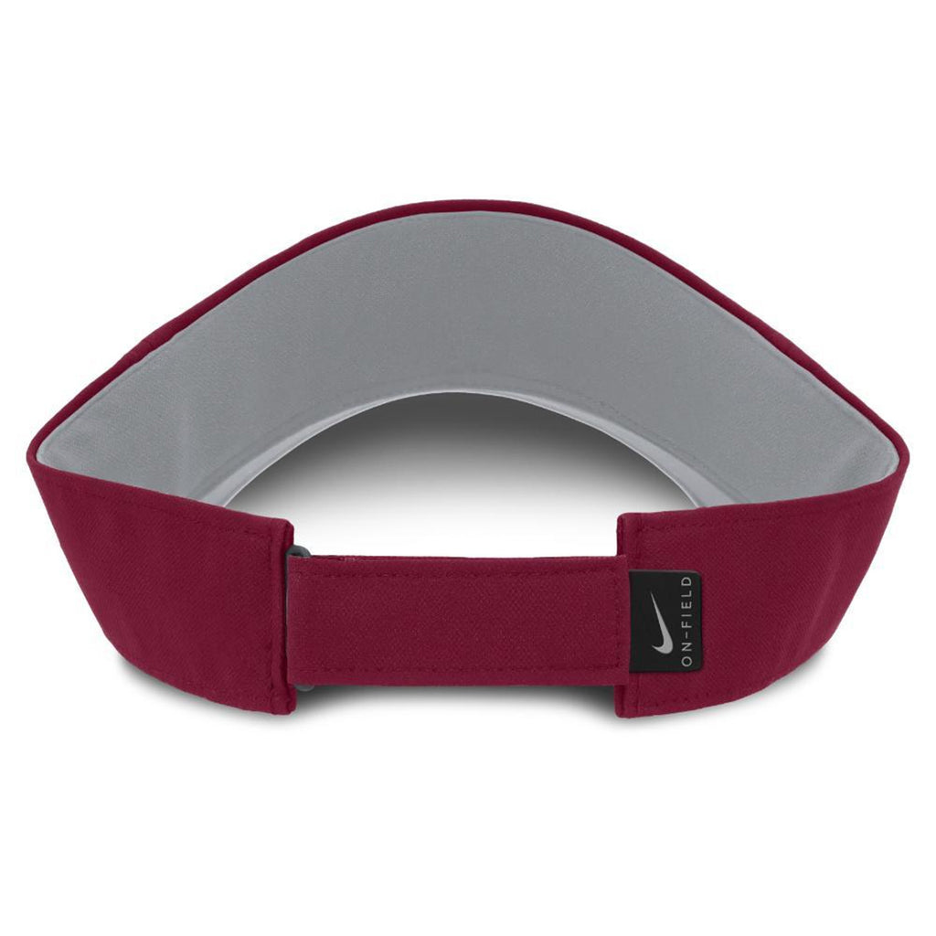 Nike Men's Noles Ace Adjustable Practice Visor - Garnet