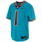 Nike Kid's Florida State Seminoles #1 Football Alternate Jersey - Turquoise