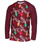 Concept Sports Men's Stacked FSU Stringed Light Design 2024 Holiday Sleep Set - Garnet