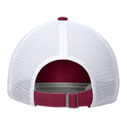 Nike Seminole Logo Patch Unstructured Mesh Club Trucker Cap - Garnet/White