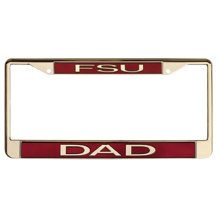 Rico FSU/Dad Mirrored Acrylic Tag Frame - Gold