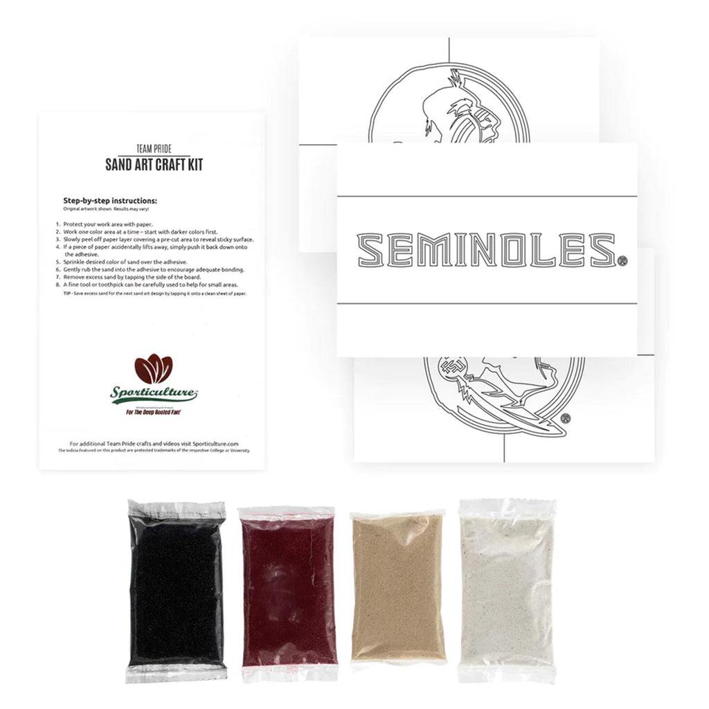 Sporticulture Seminole Logo Sand Art Craft Kit
