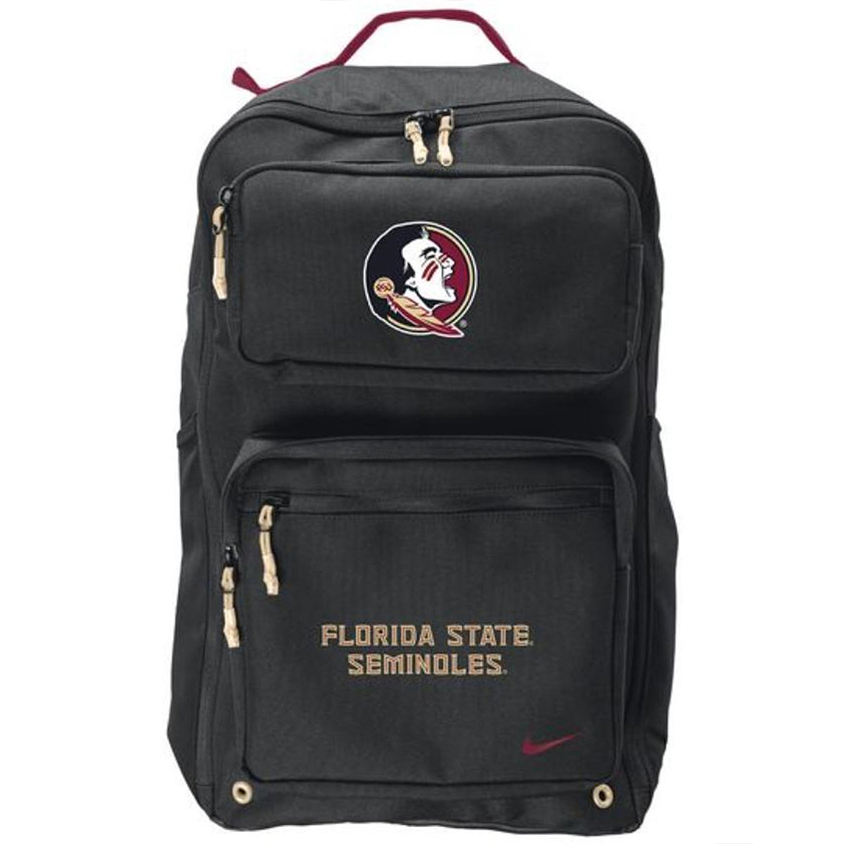 Nike Seminole Logo Florida State Seminoles Utility Speed Backpack Bl Garnet Gold