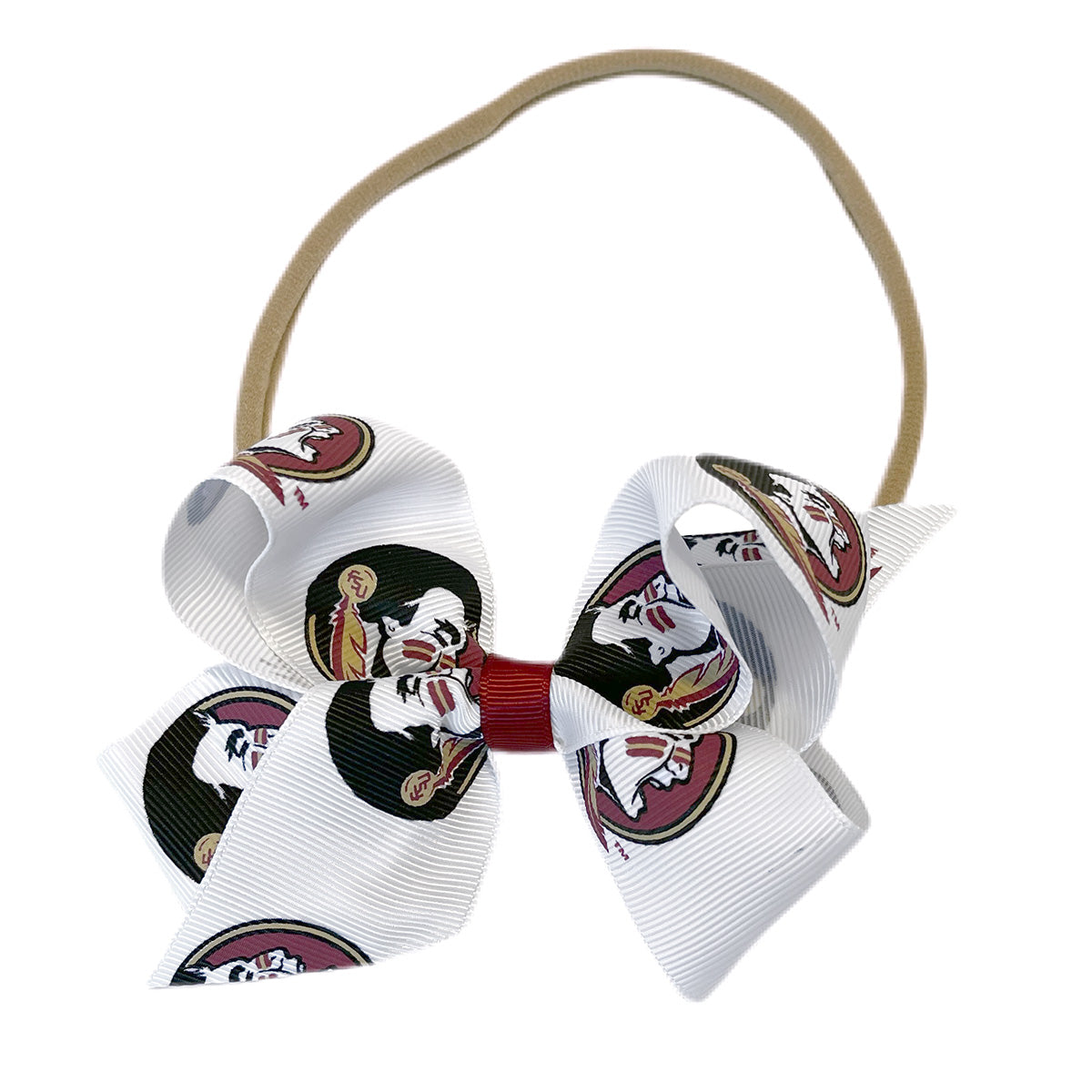 USA Bows Seminole Logo Bow Nylon Headband
