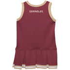 Vive La Fete Toddler Seminole Logo Cheer Dress - Garnet