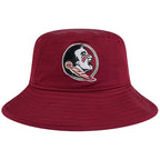 New Era Men's Seminole Logo Bucket Hat - Garnet