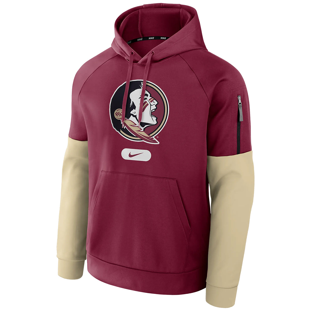 Nike Men's Seminole Logo Fitness Hood - Garnet/Gold