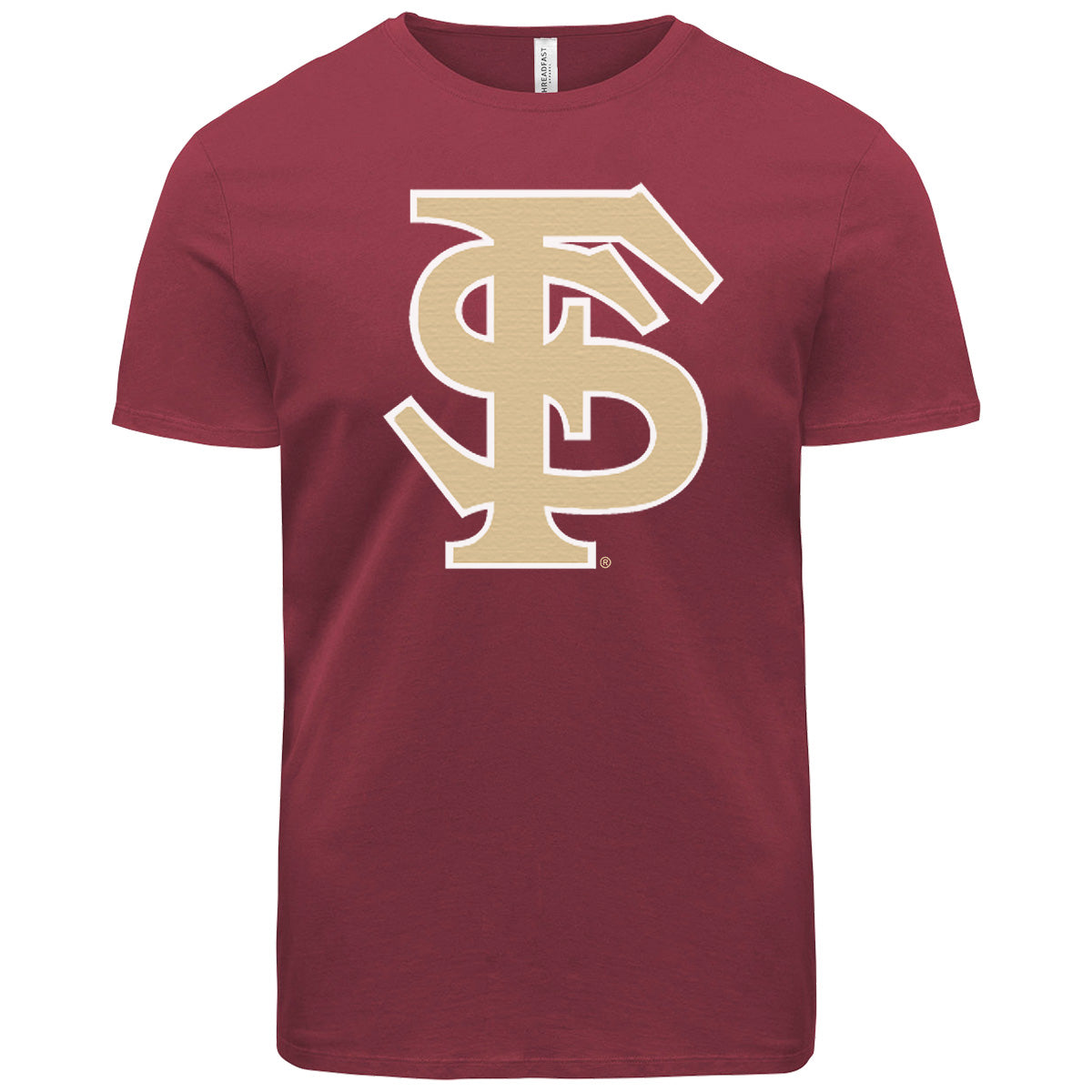 Ragz Adult/Unisex Interlocking FS Short Sleeve T-shirt - Garnet