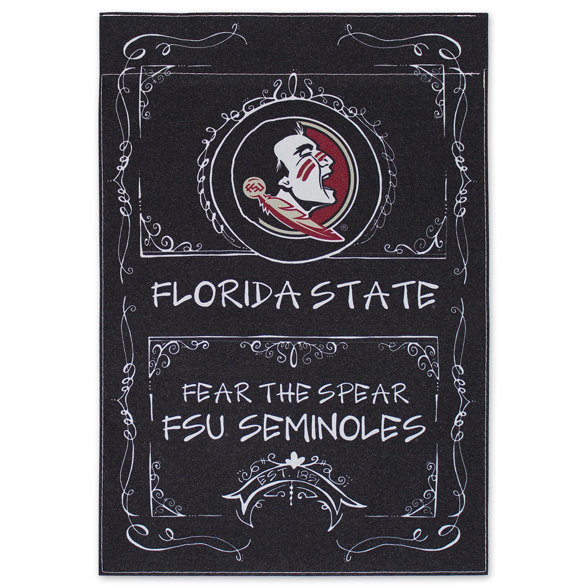 Magnolia Lane Seminole Logo/Florida State Fear the Spear Design Garden Flag