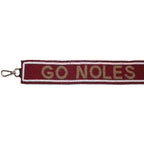 Desden Go Noles Beaded Purse Strap - Garnet