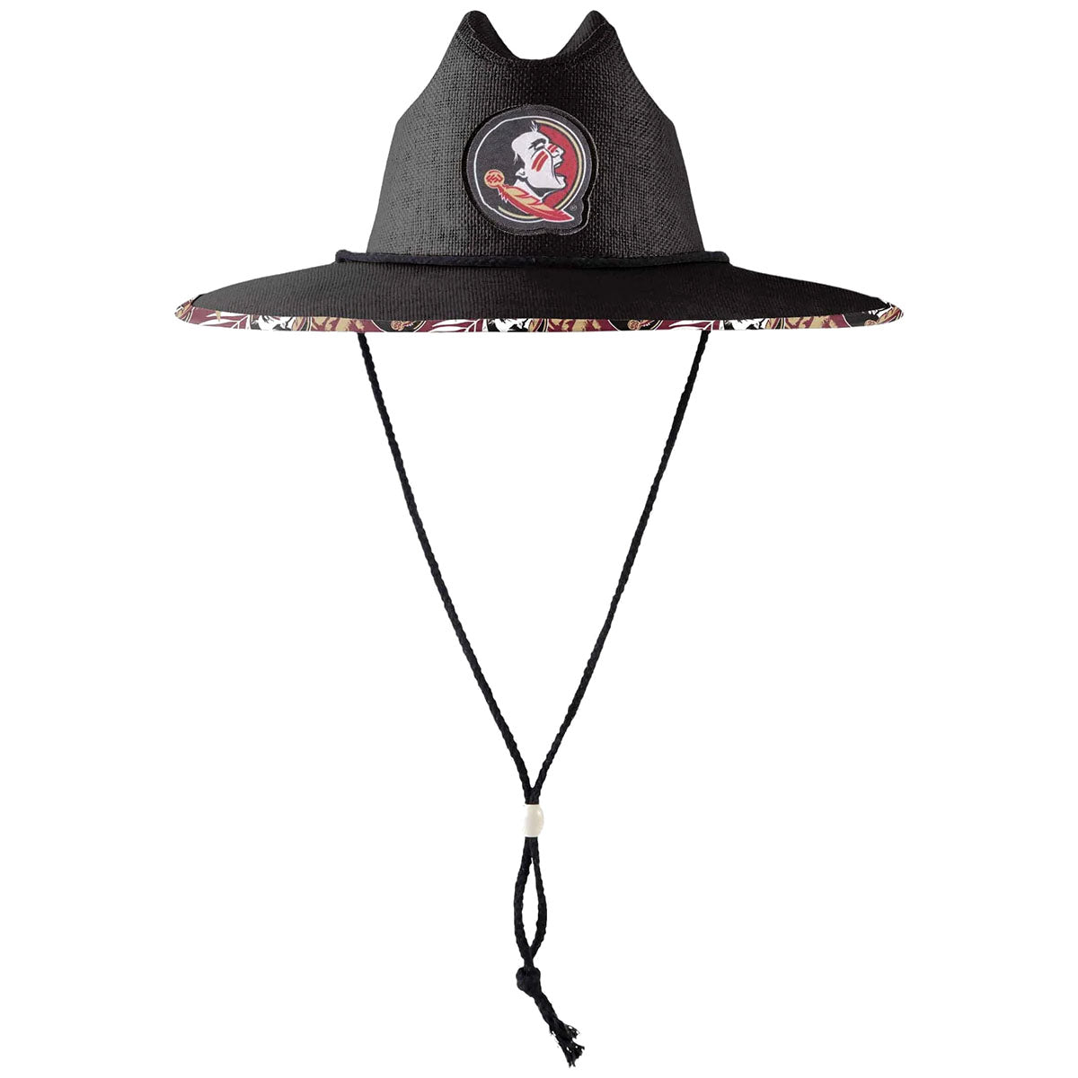 Forever Collectibles Seminole Logo Straw Hat - Black
