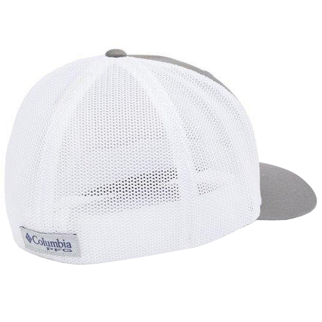 Columbia Seminoles Angler Flag PFG Mesh Flexfit Structured Ball Cap - Titanium