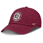 Nike Men's Seminole Logo/Florida State Seminoles Rubberized Patch Adjustable Unstructured Twill Hat - Garnet