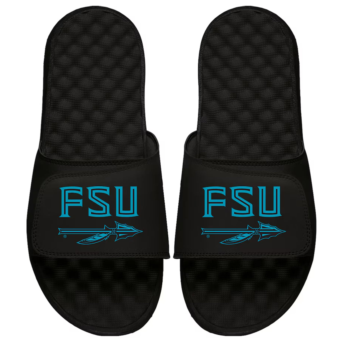 ISlide Adult Turquoise FSU Spear Slides - Black