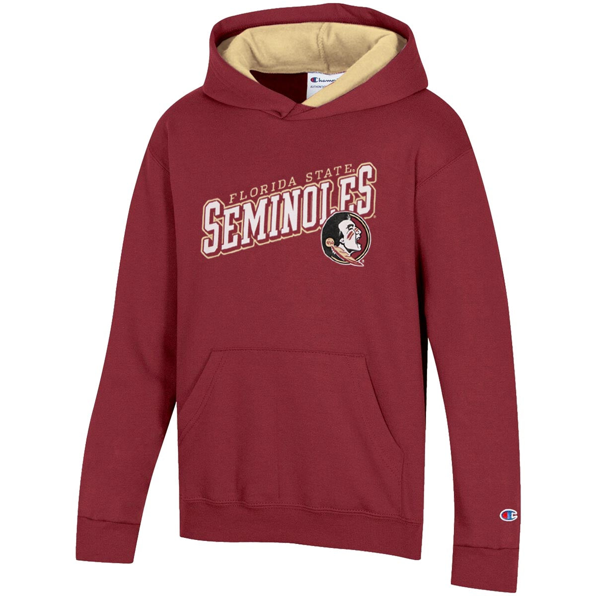 Champion Youth Florida State Seminoles/Seminole Logo Contrast Hood - Garnet