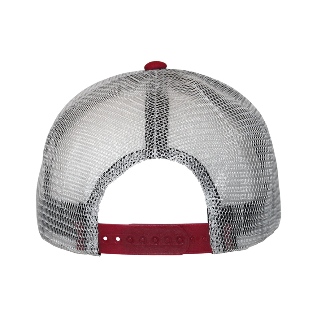 Homefield Vault Seminole Logo Adjustable Flat Bill Snapback Trucker Cap - Crimson/White