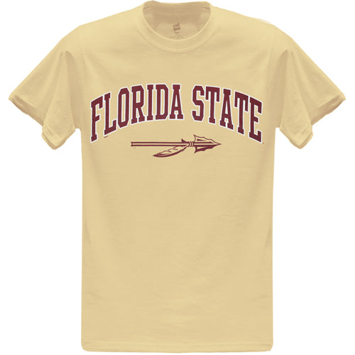 Ragz Adult/Unisex Florida State Spear Value Priced Short Sleeve T-shirt - Vegas Gold