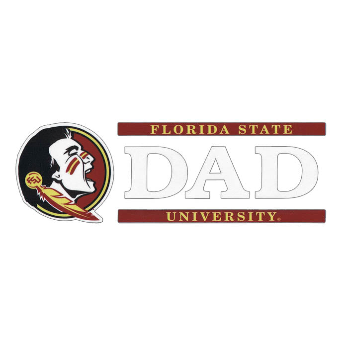 SDS Florida State Dad Decal with Seminole Head