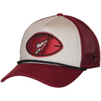 New Era Vault Arrowhead Football Design 940AF Adjustable NFL24 Sideline Cap - Garnet/Stone