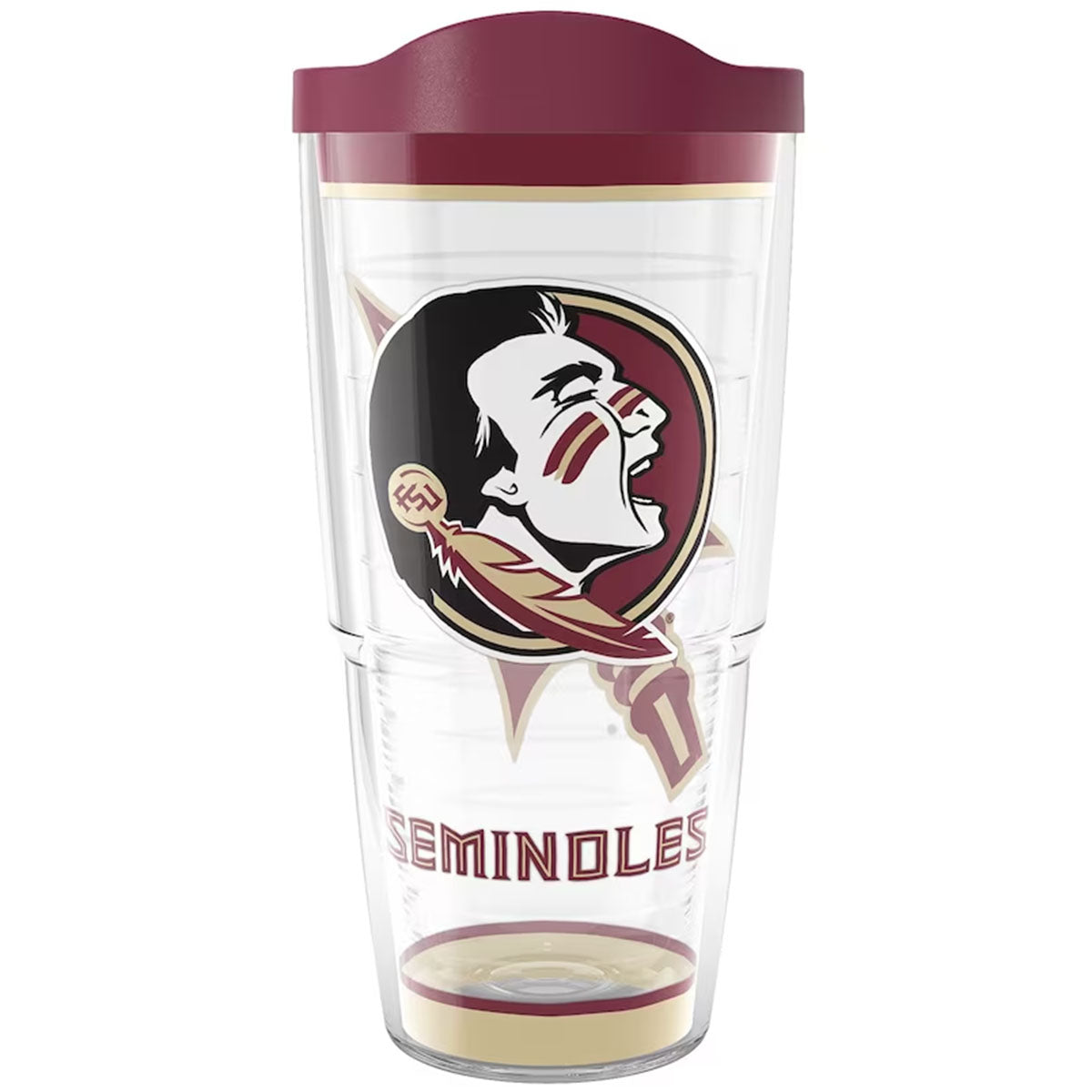 Tervis Seminole Logo Seminoles Arrowhead Design 24oz Insulated Tumbler
