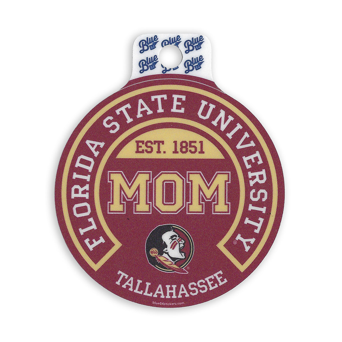 Blue 84 Florida State University Mom Circle Decal