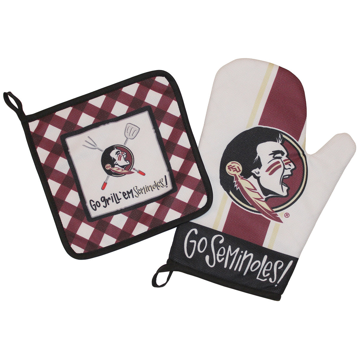 Magnolia Lane Florida State Oven Mitt and Pot Holder Set