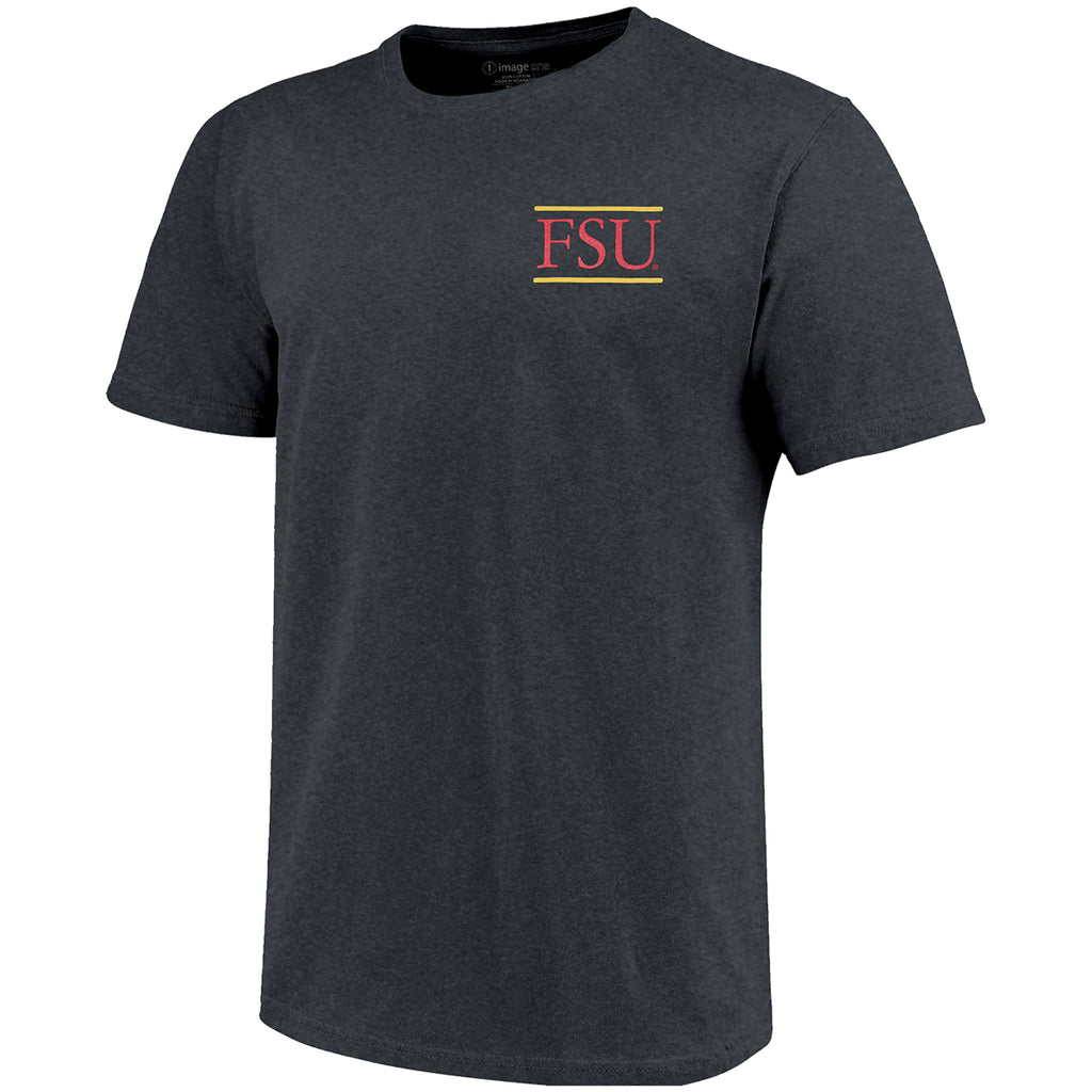 Image One Adult/Unisex Vault Bowden 93 Champs Design Short Sleeve T-shirt - Graphite Heather