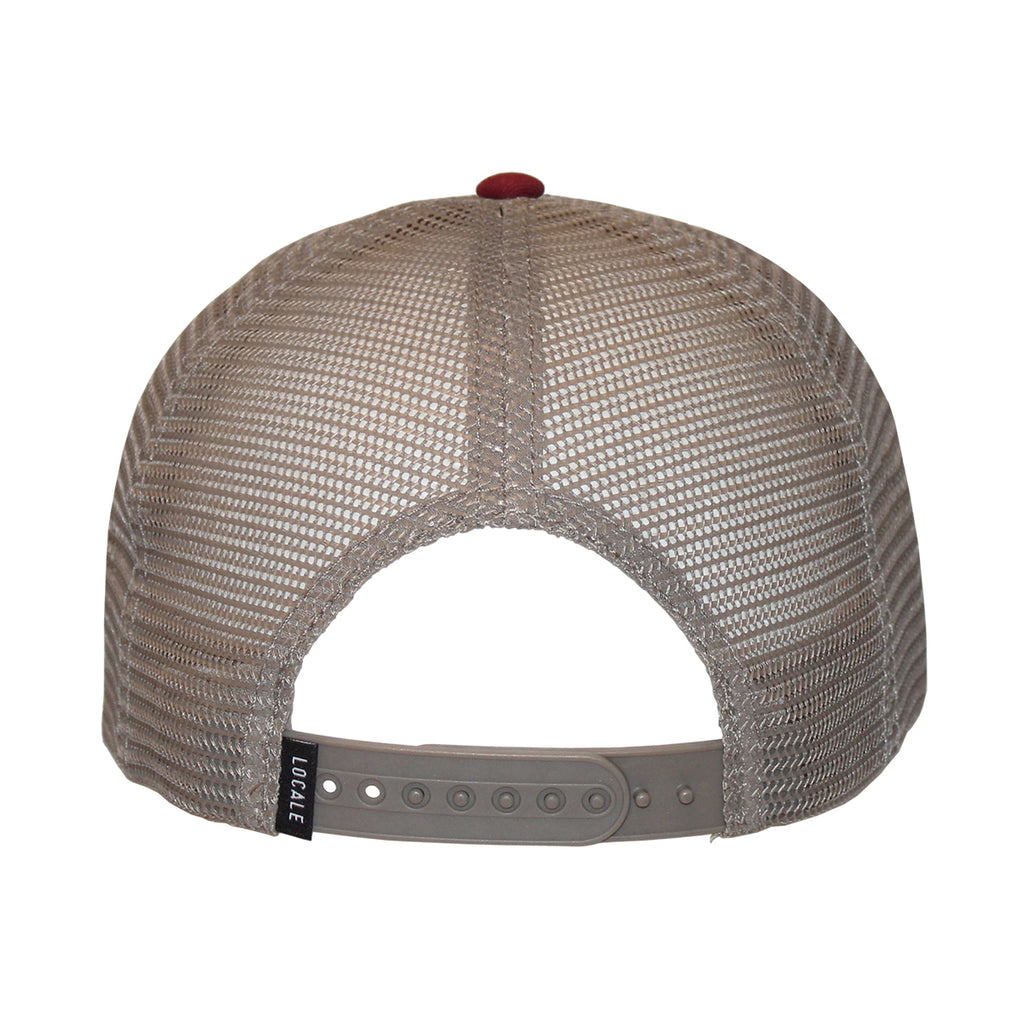 Legacy Renegade/Osceola Sublimated Design Adjustable 5 Panel Cap - Garnet/Khaki